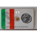 REPUBBLICA ITALIANA - Moneta celebrativa in bagno d'Oro blister sigillato