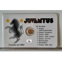 JUVENTUS Moneta celebrativa in bagno d'Oro con blister sigillato