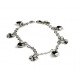 BRACCIALE  con pendenti a cuore