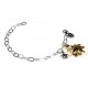 BRACCIALE  con sole pendente placcato oro