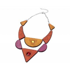 COLLANA in acrilico - arancione